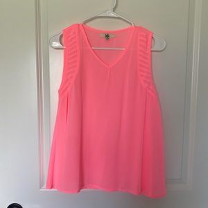 Ya Los Angeles neon pink top size small